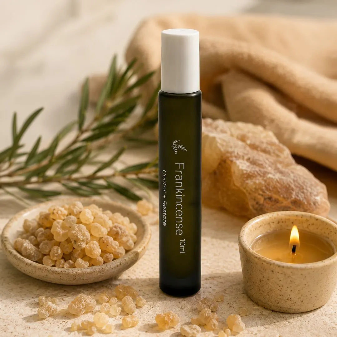 Frankincense Essential Oil Roll-on — Deep Grounding Ritual for Presence, Meditation & Emotional Stability