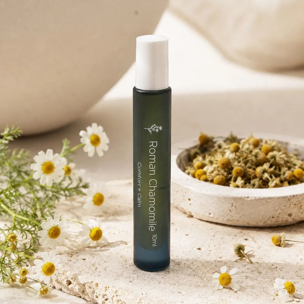 Roman Chamomile Essential Oil Roll-on — Emotional Softening, Comfort & Nervous System Calm Ritual