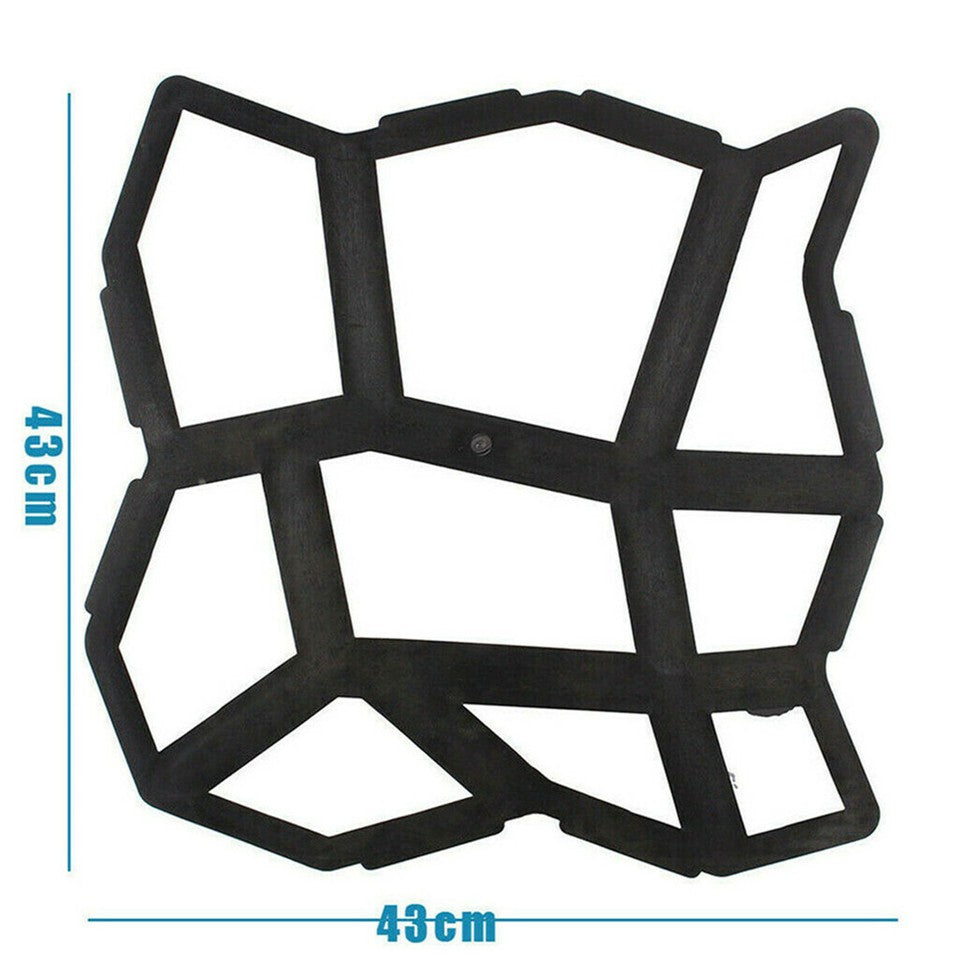 DIY Path Maker Concrete Mould Paver Patio Garden Brick Slab Pavement Cement Mold - Image 4