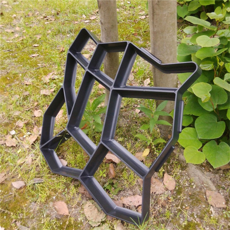 DIY Path Maker Concrete Mould Paver Patio Garden Brick Slab Pavement Cement Mold - Image 6