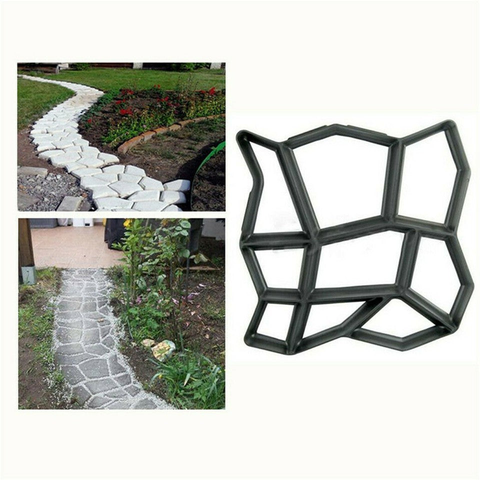 DIY Path Maker Concrete Mould Paver Patio Garden Brick Slab Pavement Cement Mold - Image 8