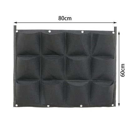 24Pocket Vertical Garden Planter Wall Hanging Herbs Plant Seed Bag Home Decor AU - Image 6