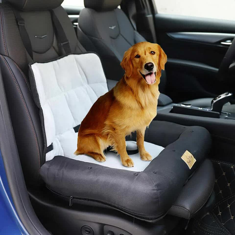 Waterproof Dog Car Seat Bed with Safety Belt - Image 2