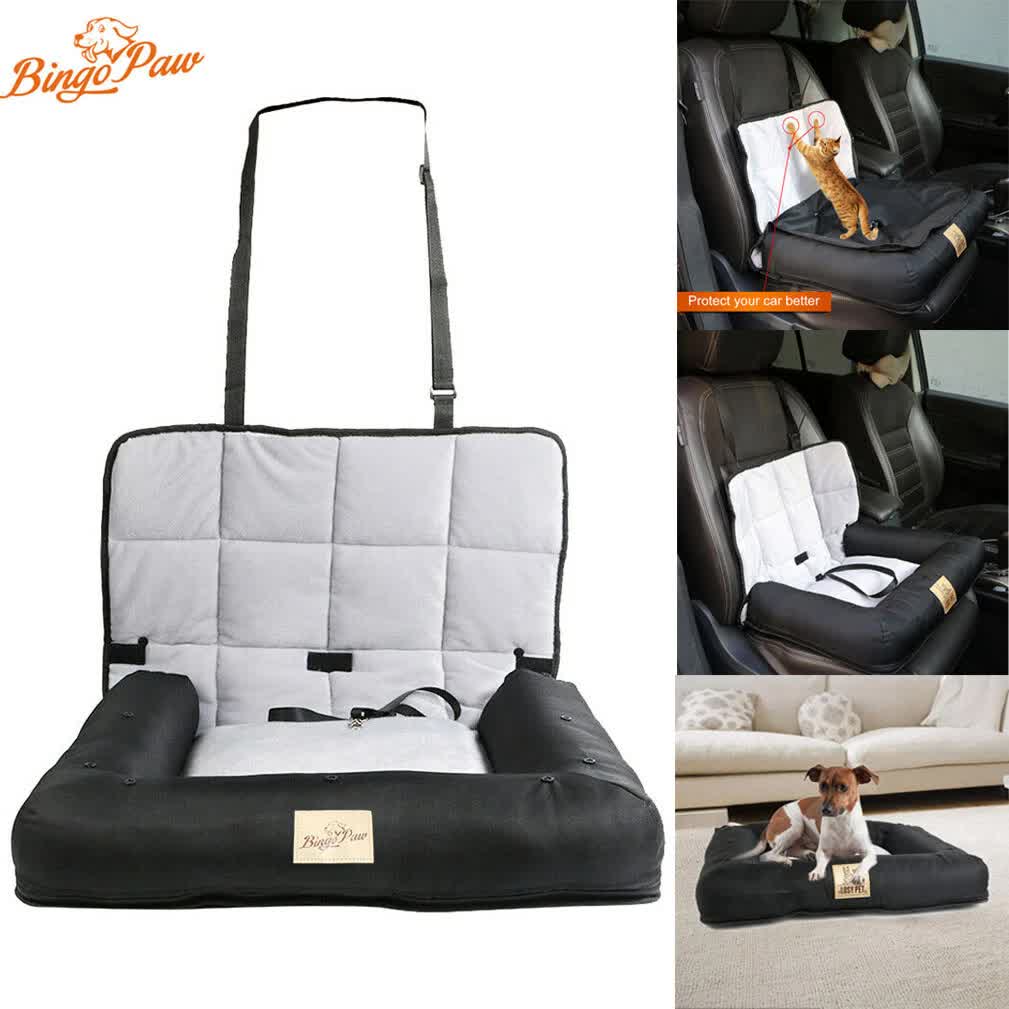 Waterproof Dog Car Seat Bed with Safety Belt - Image 3