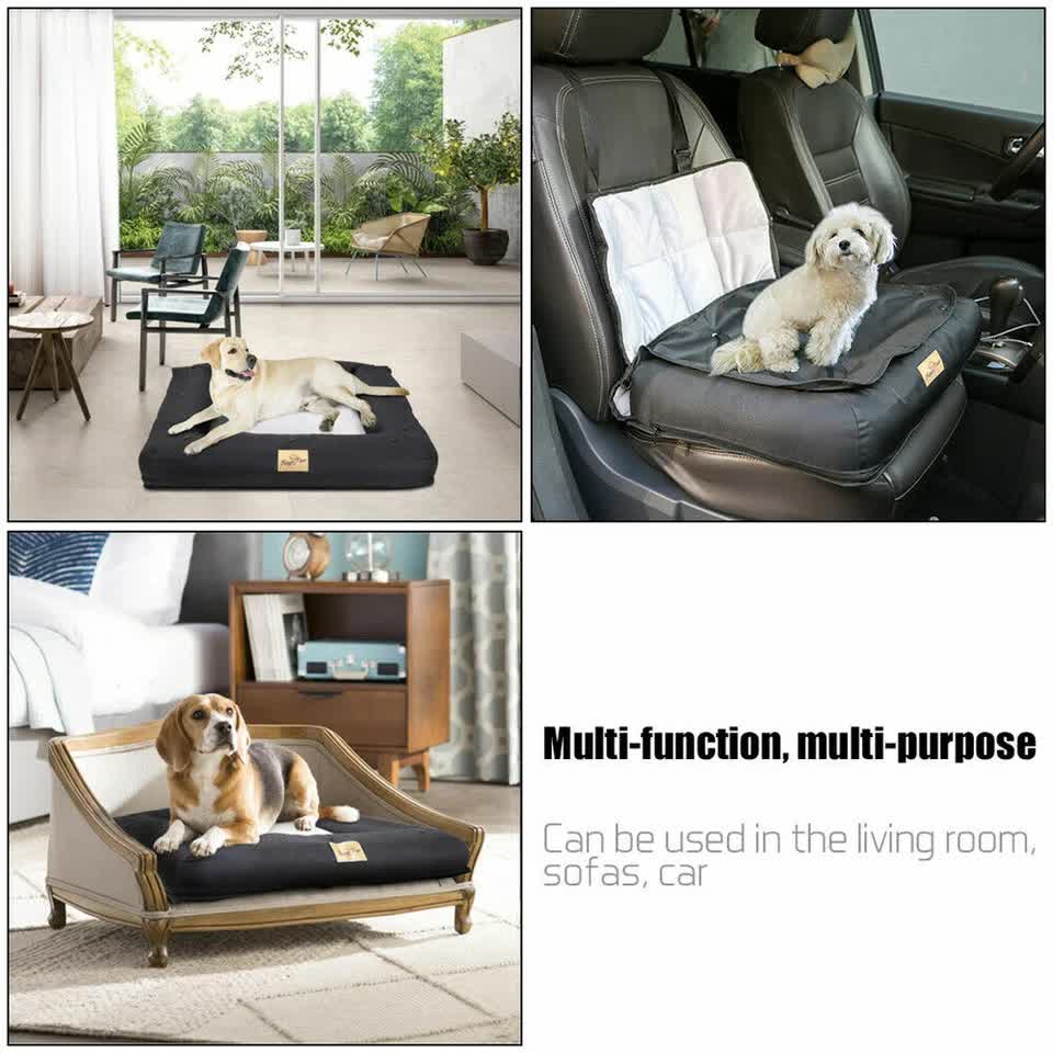 Medium Sized Waterproof Dog Car Seat Bed with Safety Belt - Image 5