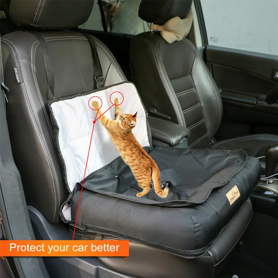 Small Waterproof Dog Car Seat Bed with Safety Belt - Image 4