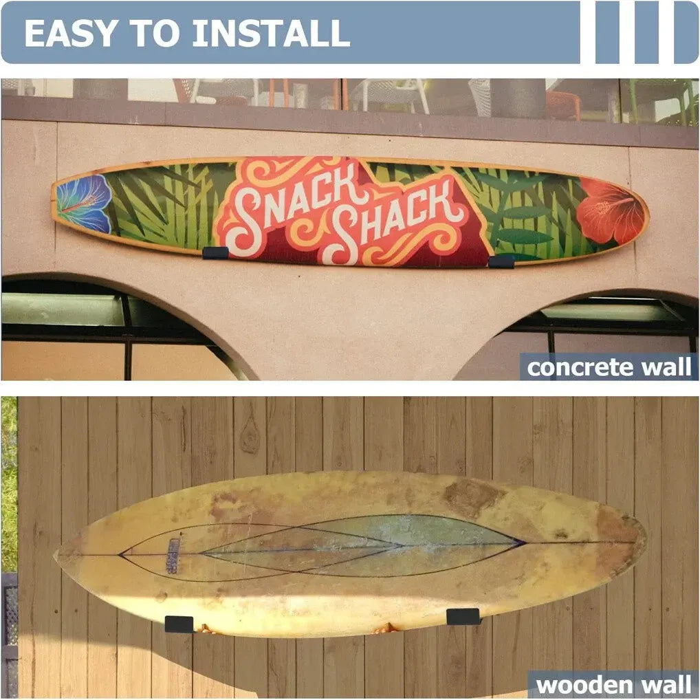 P&P Aluminum Surfboard Wall Rack Short & Long Board Storage Display Mount Hanger - Image 3