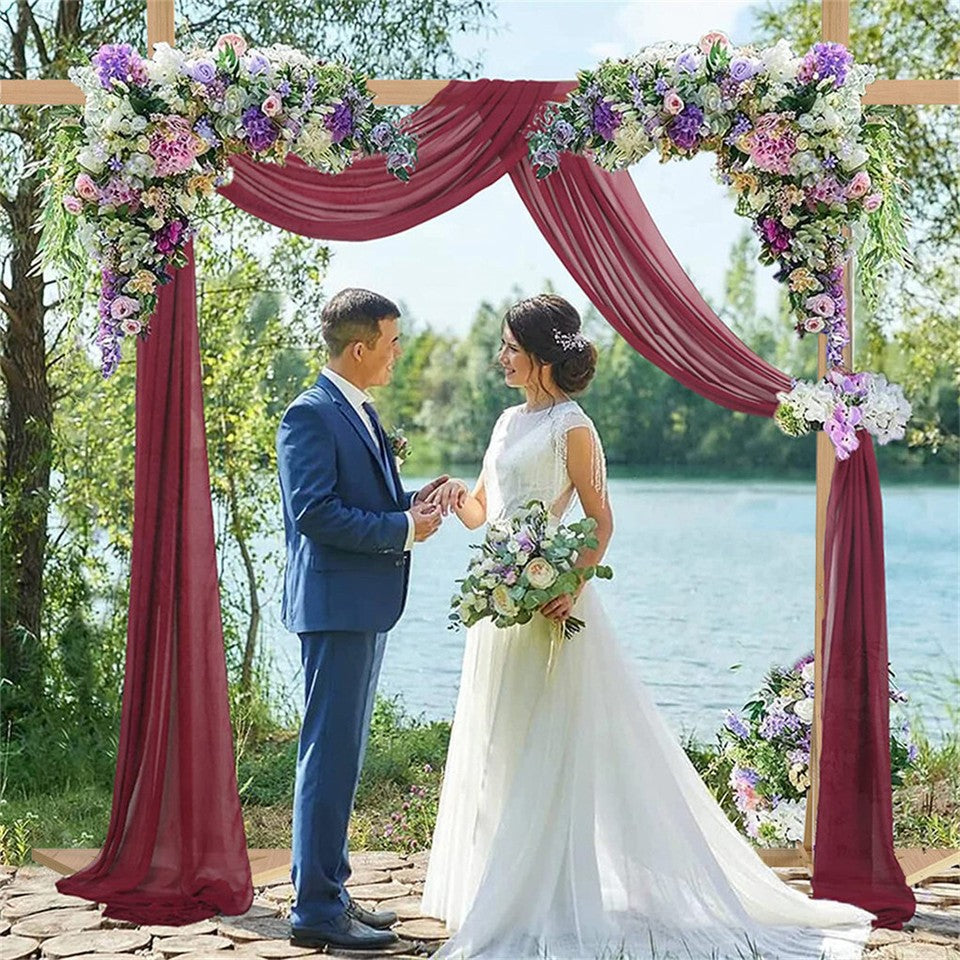 Heavy Duty Square Wedding Arch Wooden Backdrop Stand Balloon Floral Arch Frame - Image 3