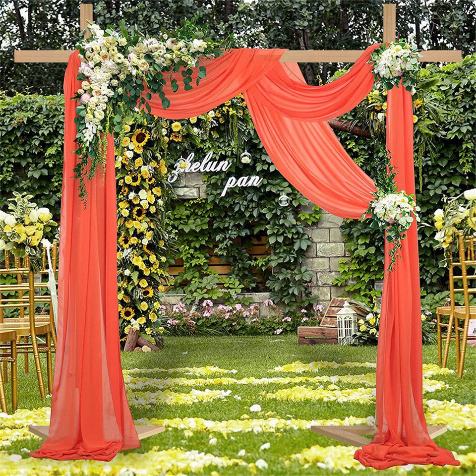 Heavy Duty Square Wedding Arch Wooden Backdrop Stand Balloon Floral Arch Frame - Image 6