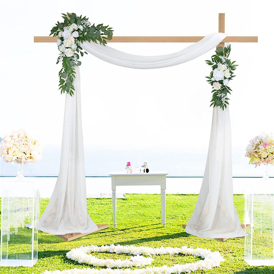 Heavy Duty Square Wedding Arch Wooden Backdrop Stand Balloon Floral Arch Frame - Image 7