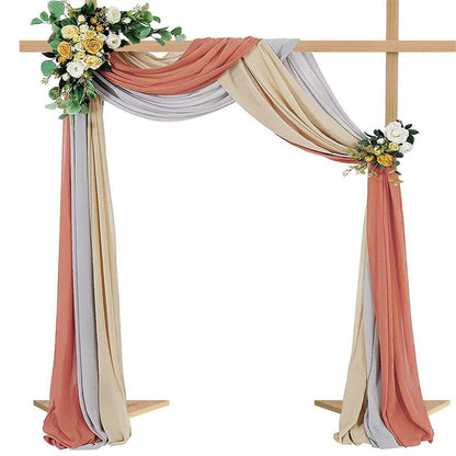 Heavy Duty Square Wedding Arch Wooden Backdrop Stand Balloon Floral Arch Frame - Image 8