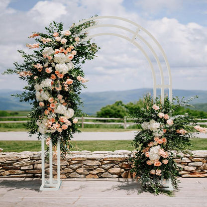 Heavy Strong Metal Wedding Arch Garden Arbor Floral Backdrop Stand Indoor Outdoor - Image 2