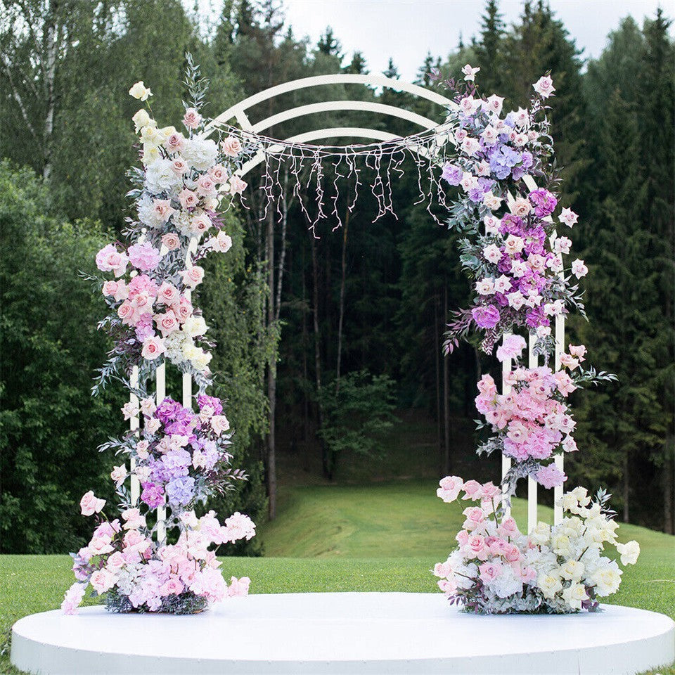 Heavy Strong Metal Wedding Arch Garden Arbor Floral Backdrop Stand Indoor Outdoor - Image 4