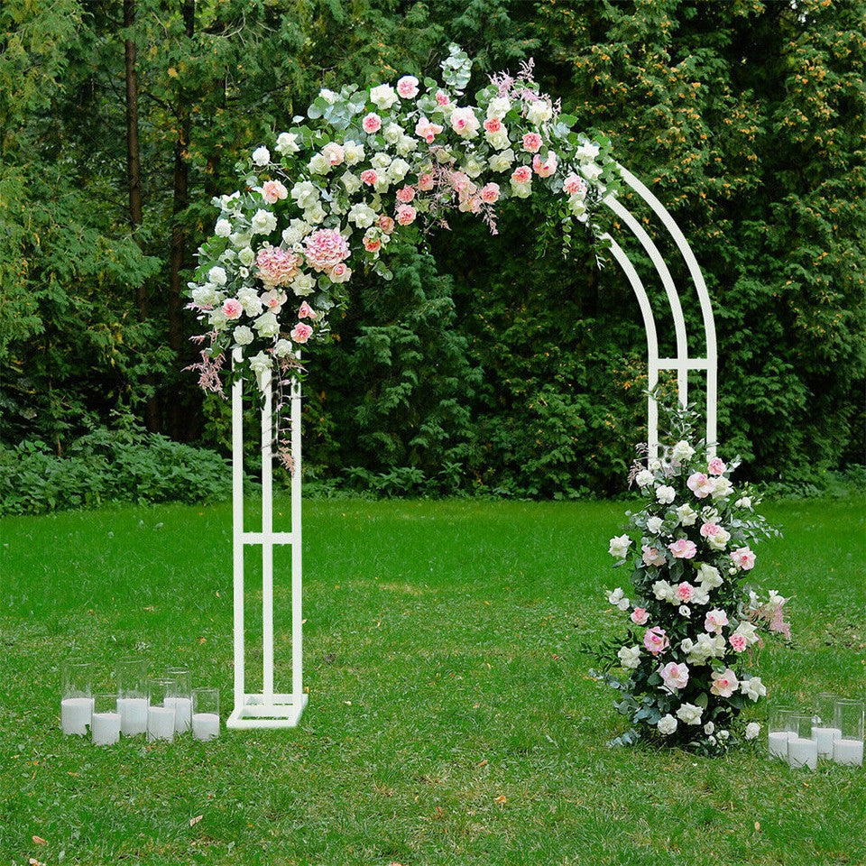 Heavy Strong Metal Wedding Arch Garden Arbor Floral Backdrop Stand Indoor Outdoor - Image 6