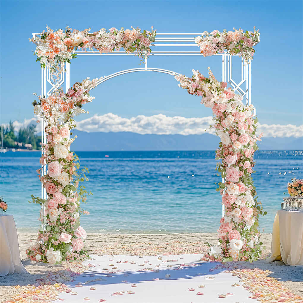 Fin 2.5M Oversized Metal Wedding Arch Stand Proposal Birthday Party Banquet Decor - Image 2