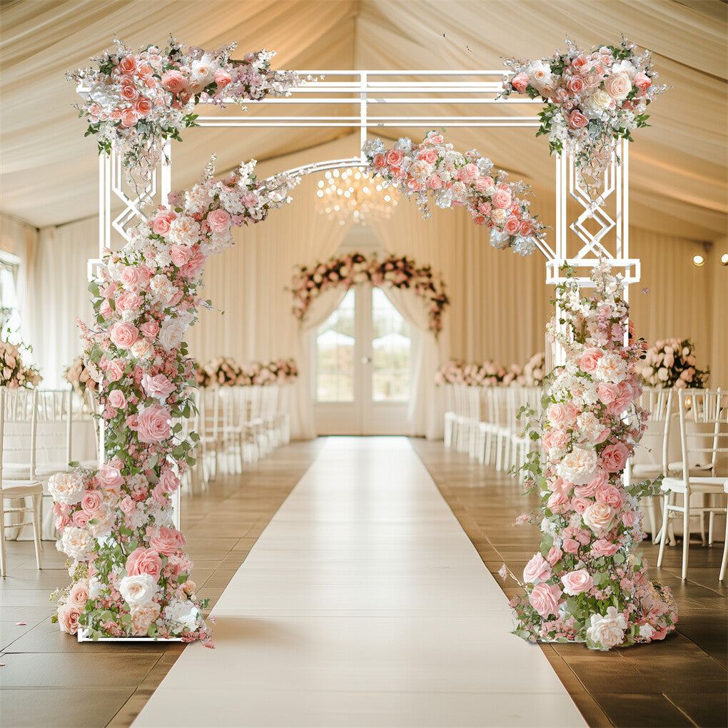 Fin 2.5M Oversized Metal Wedding Arch Stand Proposal Birthday Party Banquet Decor - Image 3