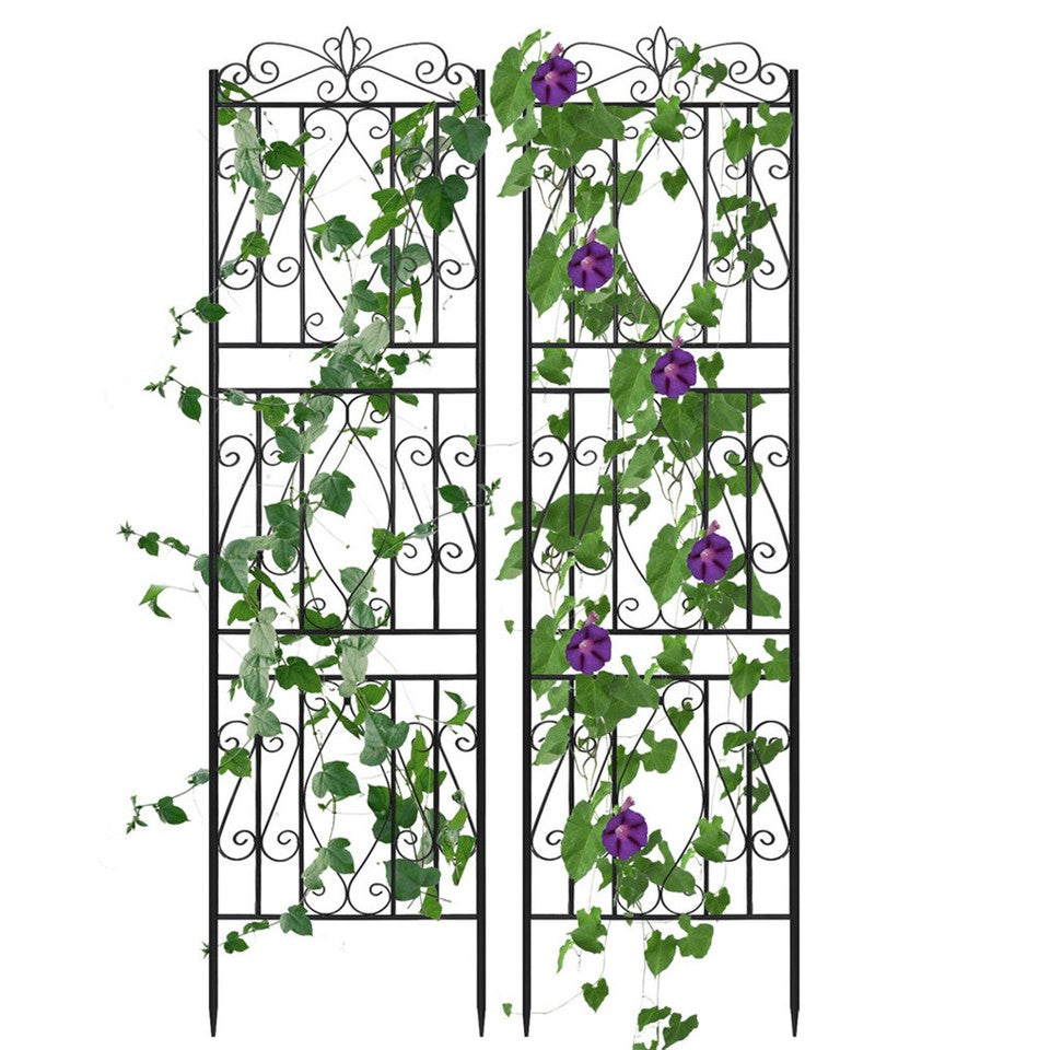 2 Pcs Large Metal Garden Trellis for Outdoor Yard & Patio - Image 5