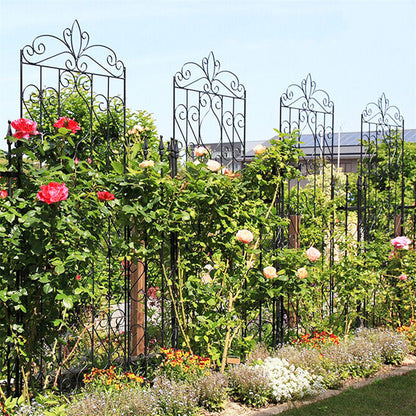 2 Pcs Large Metal Garden Trellis for Outdoor Yard & Patio - Image 7