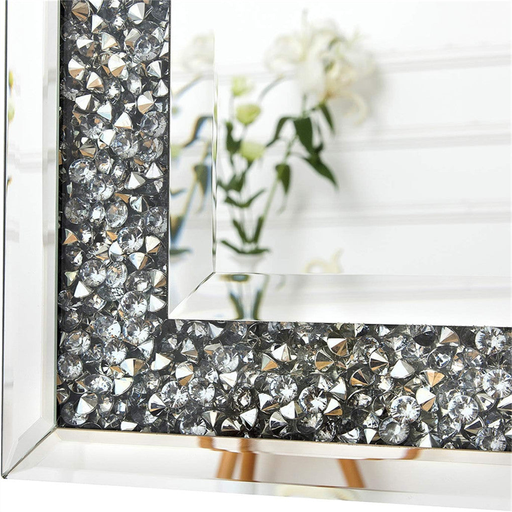 Xxxl Large Gorgeous Diamond Wall Mirror Crushed Crystal Long Full Length Mirror - Image 5