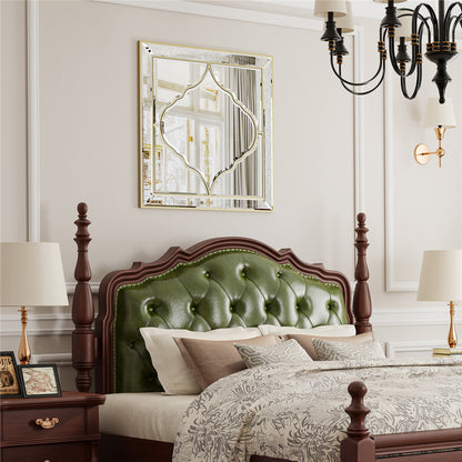 High-grade Unique Decorative Accent Mirror Elegant Square Wall Silver HD Mirror - Image 3