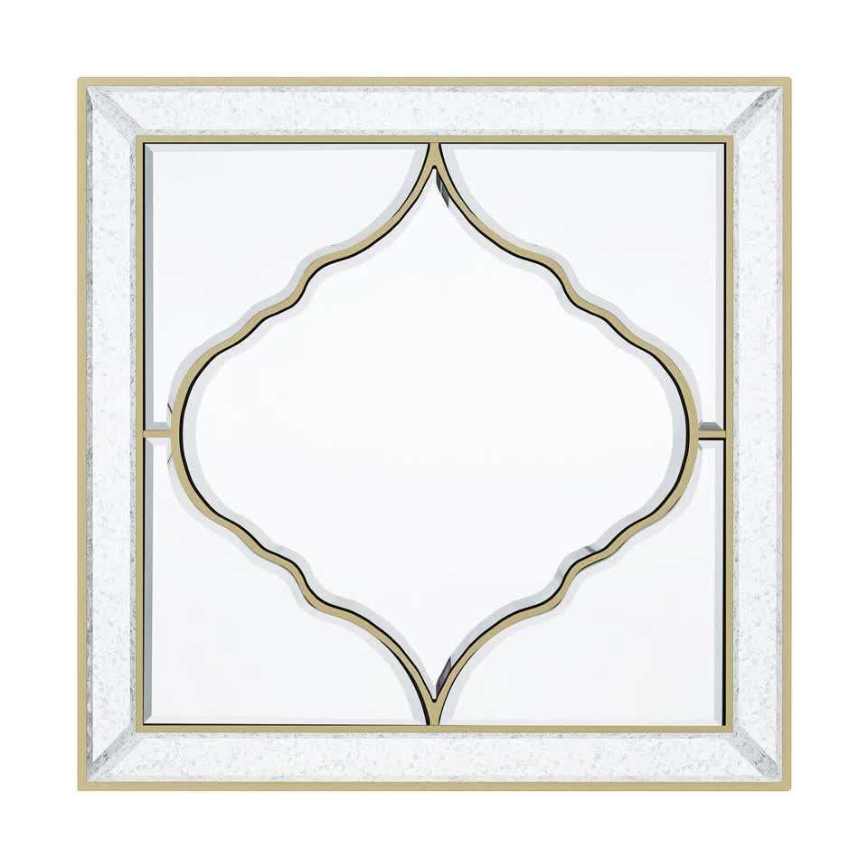 High-grade Unique Decorative Accent Mirror Elegant Square Wall Silver HD Mirror - Image 6