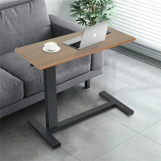 Non Tilt Top Overbed Bedside Table with Auto-Touch Adjustable Height Wheels - Image 2