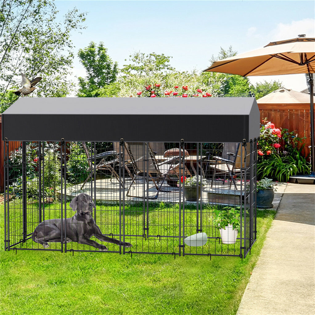 Large Jumbo Outdoor Dog Kennel Heavy Duty Pet Playpen Pre-galvanized Animal Cage Fence - Image 5