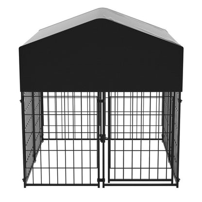 Dog Playpen House Heavy Duty Large Outdoor Dog Kennel Anti-rust Metal Pet Crate - Image 9