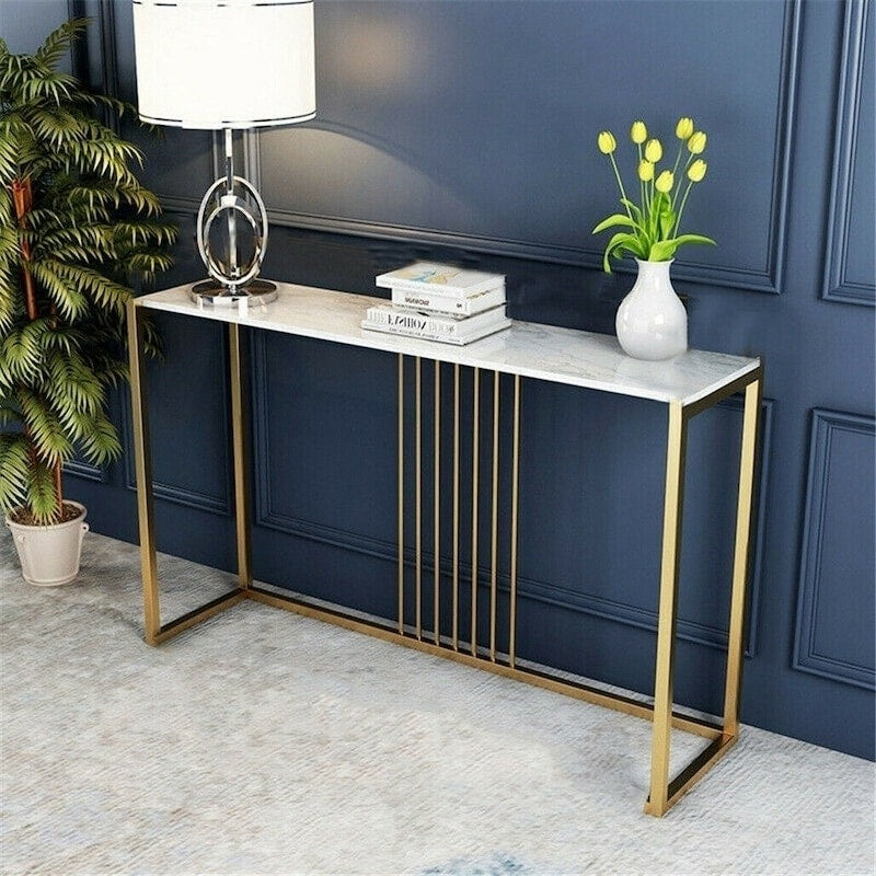 Golden Console Table for Hallway Entryway - Image 2