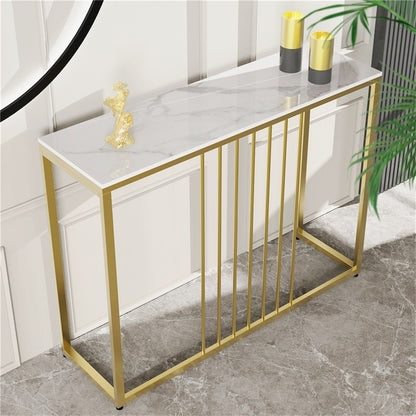Golden Console Table for Hallway Entryway - Image 3