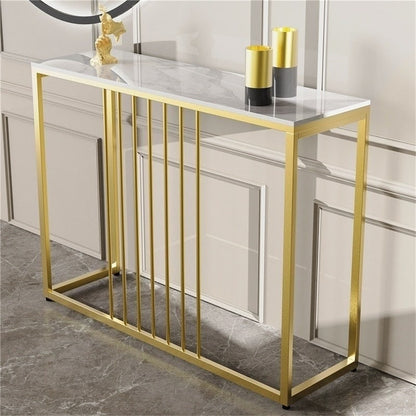Golden Console Table for Hallway Entryway - Image 4