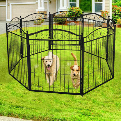 Dog Playpen Kennel Cage Indoor Outdoor Dog Exercise Pen Cat Chicken Rabbit Fence - Image 4