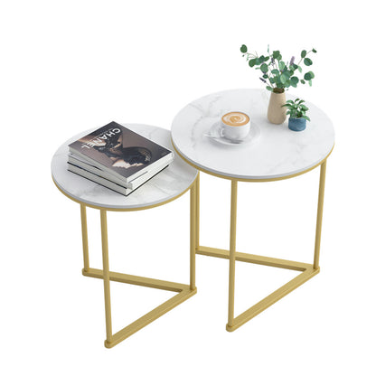 Set of 2 Sintered Stone Nesting End Tables - Image 7