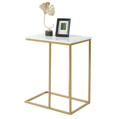 Heavy-Duty C-Shaped End Table with Storage - Image 2