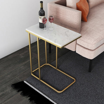 Heavy-Duty C-Shaped End Table with Storage - Image 3