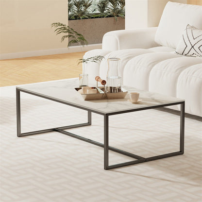 Elegant Heavy Duty Stone Coffee & Side Table - Image 4