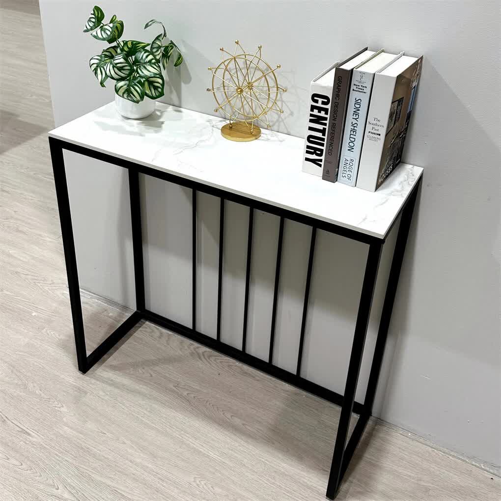 Glossy Sintered Stone Hallway Table - Image 4