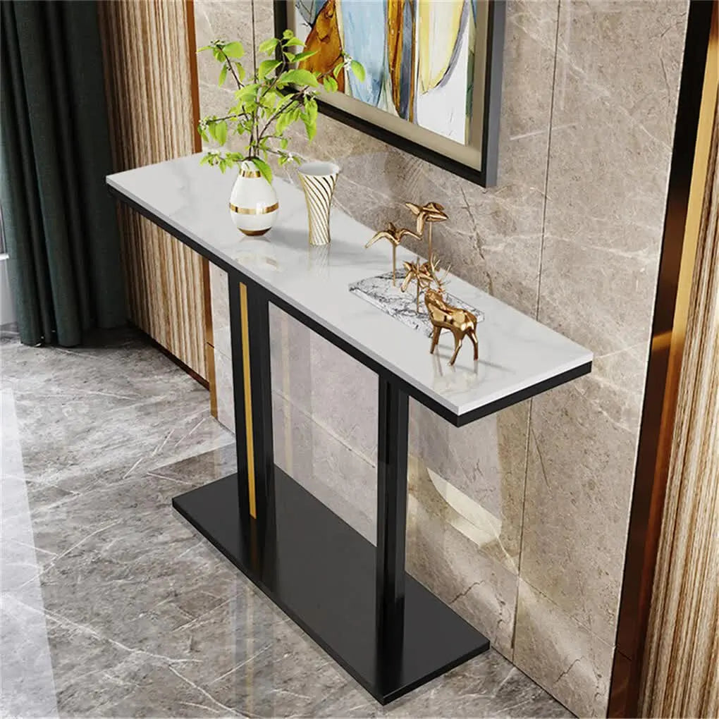 Heavy Duty Marble Entry Console Table Extra Large Sofa Table Accent Furniture - Image 2