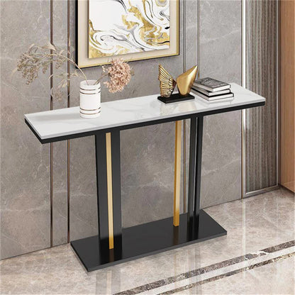 Heavy Duty Marble Entry Console Table Extra Large Sofa Table Accent Furniture - Image 4