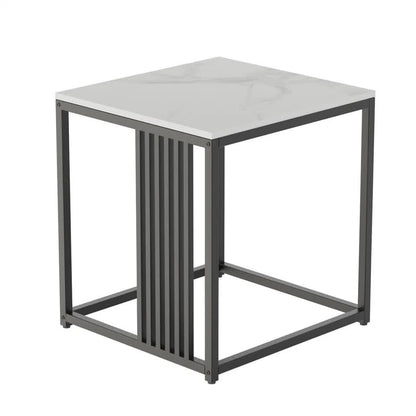 Premium Natural Marble Texture Side End Table Coffee Table Large Bedside Table - Image 7