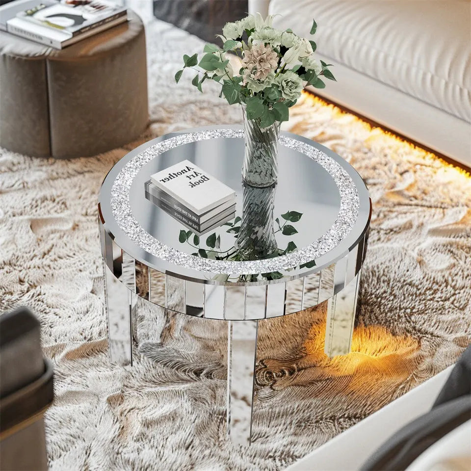 XXL Bling Mirrored Crystal Coffee Table - Image 3