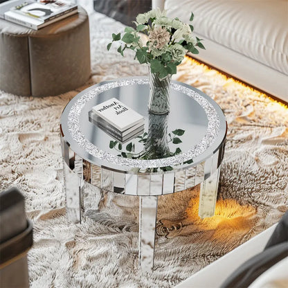 XXL Bling Mirrored Crystal Coffee Table - Image 3
