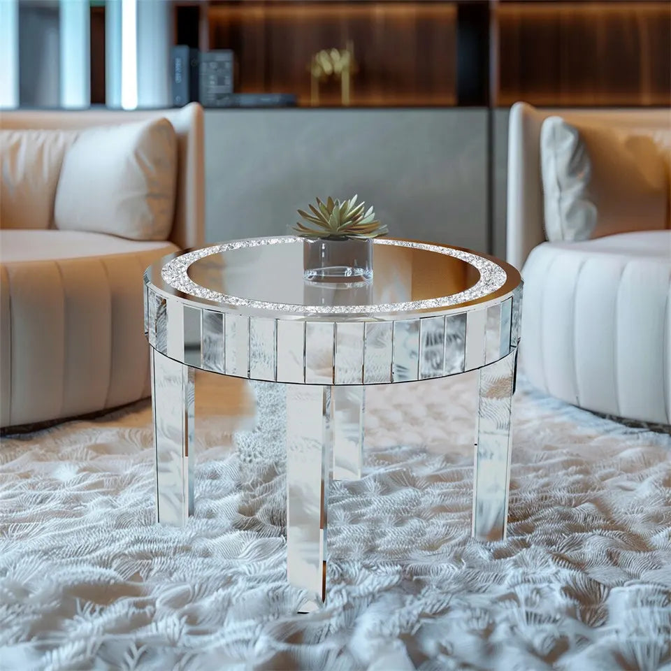 XXL Bling Mirrored Crystal Coffee Table - Image 7