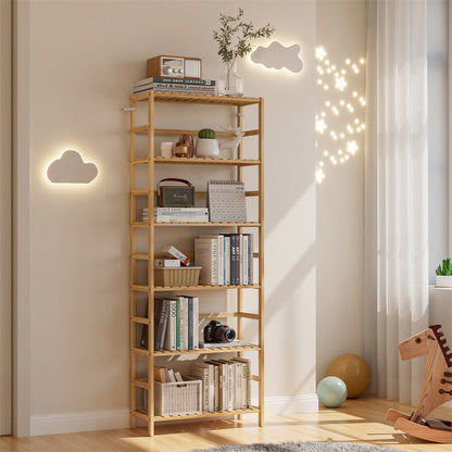Fin Super Large Wooden Storage Unit 6 Adjustable Shelves Home Kitchen Organization - Image 5
