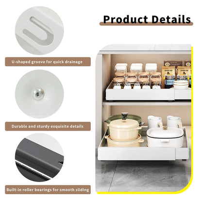 P&P Pull-Out Kitchen Cabinet Organizer With Extendable Storage - Image 4