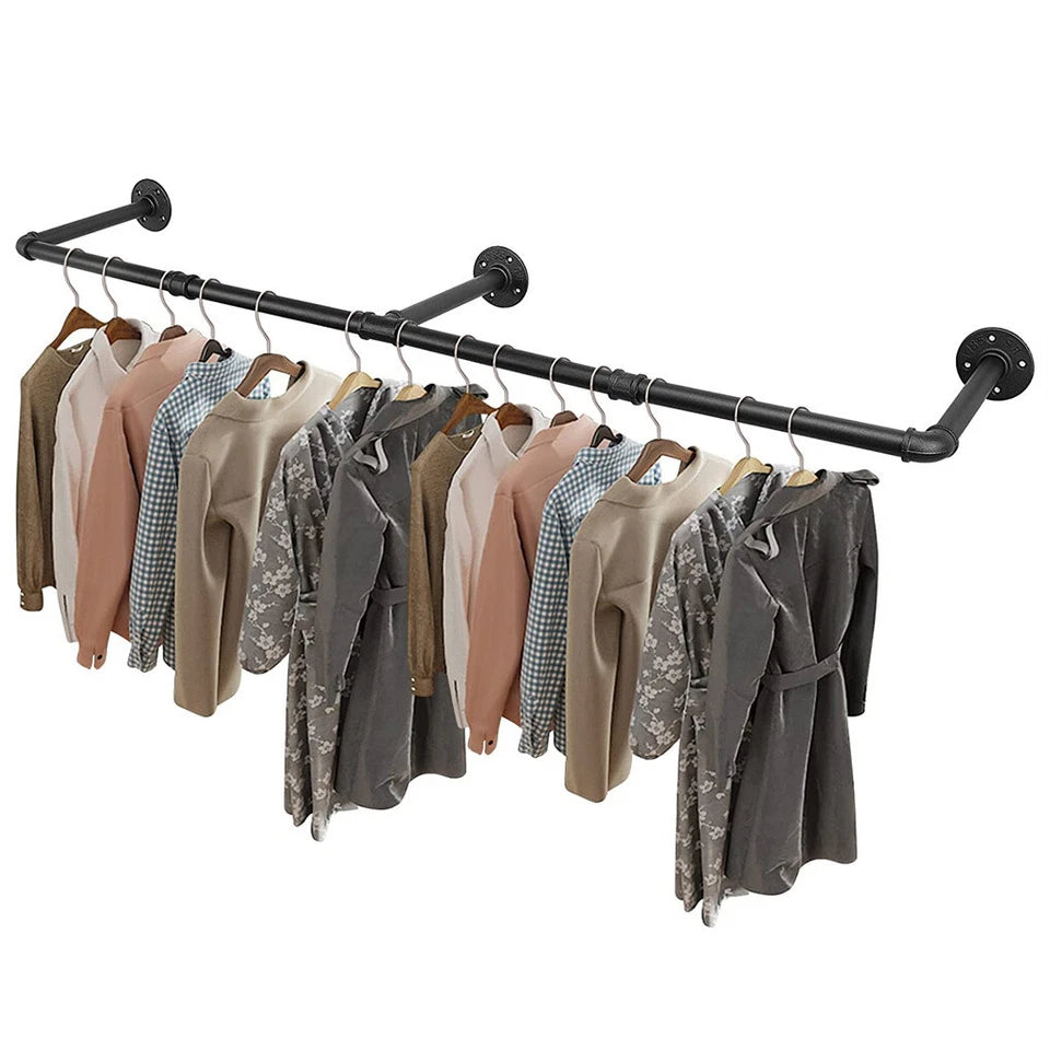 Adjustable Wall-Mounted Clothes Rack (90–180 cm) - Image 2