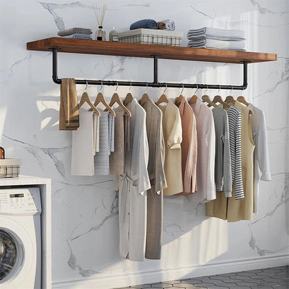 Adjustable Wall-Mounted Clothes Rack (90–180 cm) - Image 3