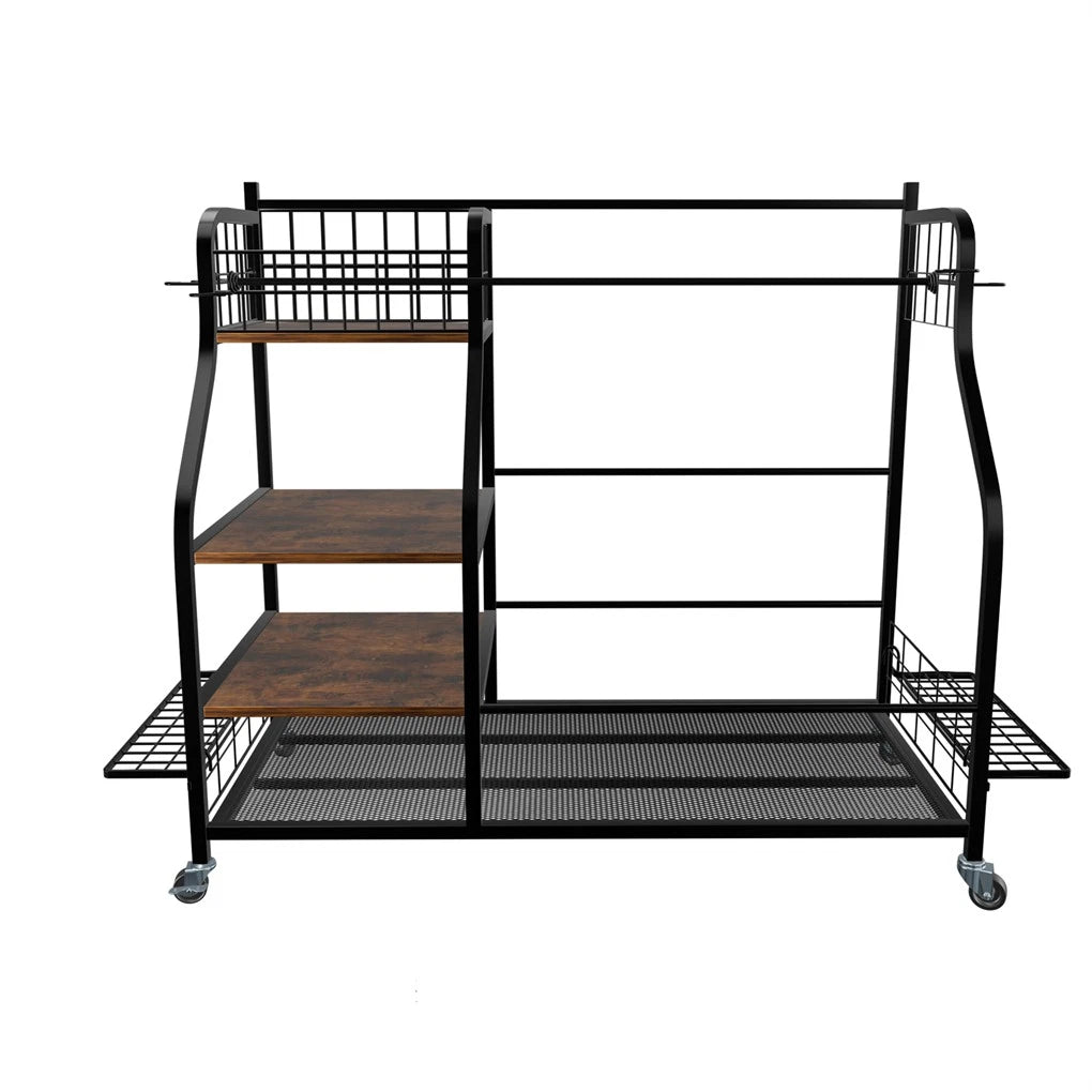 Extra Large Golf Bag Storage Rack - Heavy Duty Organizer Stand for Multiple Bags & Clubs - Image 2
