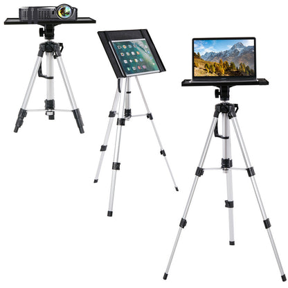 Universal Projector Tripod Laptop Floor Stand DJ Equipment Holder with Plate - Image 2