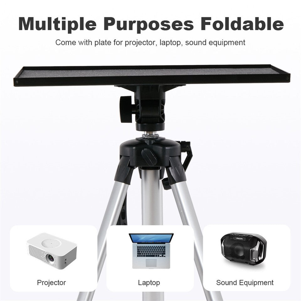 Universal Projector Tripod Laptop Floor Stand DJ Equipment Holder with Plate - Image 3